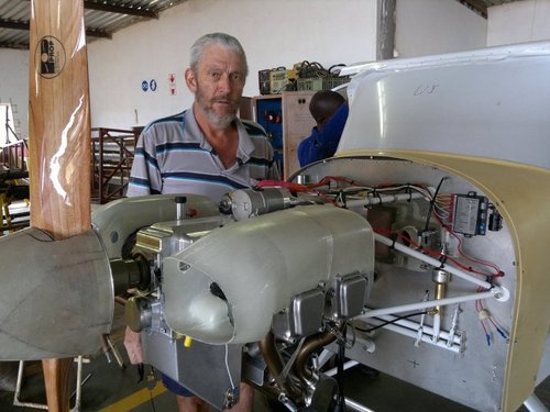 Johan completing engine installation.jpg