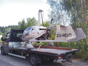 transporting to field for test flight.jpg